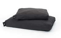 Op=op 51degrees Cotton Box Pillow Donkergrijs Large 115x80x15cm