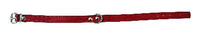 Adori Halsband Voor Hond Leer Rood 28x1,0 Cm