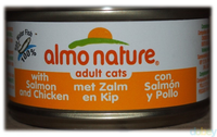 Almo Nature Hfc Cat Natural Blik 70 G   Kattenvoer   Zalm&kip Classic