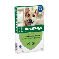 Advantage Nr. 400 Vlooienmiddel Hond Vanaf 25 Kg 5 Verpakkingen