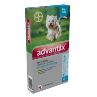 Advantix 100/500 Voor Honden Van 4 Tot 10 Kg 2 X 4 Pipetten