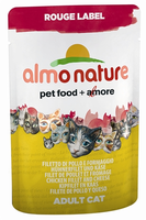 Almo Nature Cat Rouge Label Kipfilet/kaas Kattenvoer 55 Gr