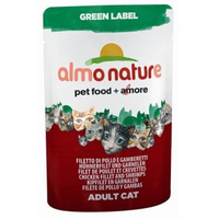 Almo Nature Green Label Kipfilet Met Garnalen Voor De Kat Par 24 Portions