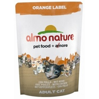 Almo Nature Orange Label Met Kip 105 Gram Kattenbrokjes 5 Beutel À 750g