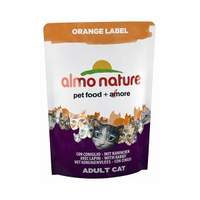 Almo Nature Orange Label Met Konijn 105 Gram Kattenbrokjes Par 6 Portions