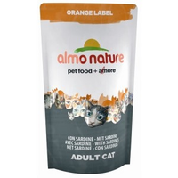 Almo Nature Orange Label Met Sardine 750 Gram Kattenbrokjes Par 5 Portions