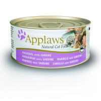 Applaws Cat Blik Adult Mackerel / Sardine Kattenvoer 70 Gr