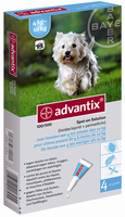 Advantix 100/500 Voor Honden Van 4 Tot 10 Kg 6 Pipetten