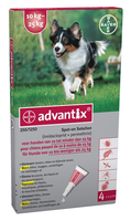 Advantix 250/1250 Voor Honden Van 10 Tot 25 Kg 2 X 6 Pipetten