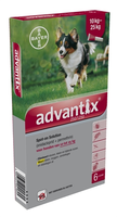 Advantix 250/1250 Voor Honden Van 10 Tot 25 Kg 6 Pipetten