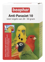 Beaphar Anti Parasiet 10 Vogel   Vogelapotheek   2 Pip 20   50 G