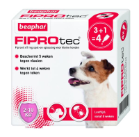 Beaphar Fiprotec Spot On Voor Honden Van 2 Tot 10 Kg 12 Pipetten