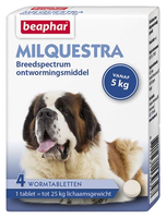 Beaphar Milquestra Ontwormingsmiddel Hond (5 75 Kg) 4 Tabletten
