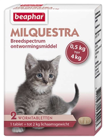 Beaphar Milquestra Ontwormingsmiddel Kleine Kat En Kitten 6 Tabletten