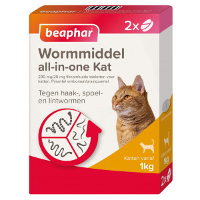 Beaphar Wormmiddel All In One Kat 4 Tabletten