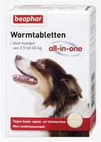 Beaphar Wormmiddel All In One (2,5   40 Kg) Hond 8 Tabletten