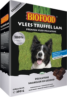 Biofood Vleestruffel Lam 350 G   Hondenvoer