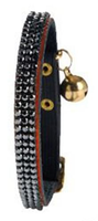 Bobby Halsband Voor Kat Cristal Princesse Met Swarovski Lamsleer Oranje 24 29 Cmx10 Mm