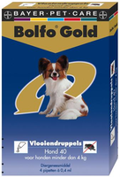 Bolfo Gold Hond Vlooiendruppels 250 4 Pipet