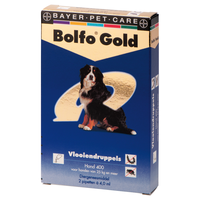 Bolfo Gold 400 Hond Vlooiendruppels 3 X 4 Pipetten