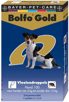Bolfo Gold 100 Hond Vlooiendruppels 2 X 4 Pipetten