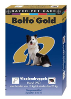 Bolfo Gold 250 Hond Vlooiendruppels 4 Pipetten