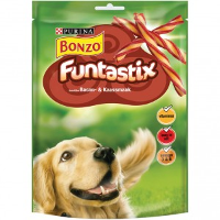 Bonzo Funtastix Hondensnacks Met Bacon  En Kaassmaak (175 Gr) 6 Verpakkingen