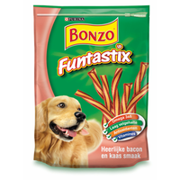 Bonzo Funtastix Hondensnacks Met Bacon  En Kaassmaak (175 Gr) 3 Verpakkingen