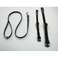 Halsband Of Looplijn Luca Anti Slip Rubber Zwart Lijn 15 Mm X 100 Cm