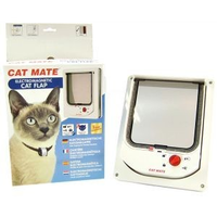 Cat Mate Electromagnetisch Kattenluik Met Vierwegsluiting 60mm Wit