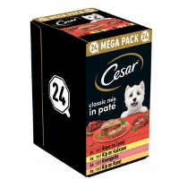 Cesar Classic Mix Paté Multipack Natvoer Hond Maaltijdkuipjes (150 G) 1 Verpakking (24 X 150 G)