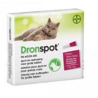 Dronspot 96 Mg/24 Mg Spot On Oplossing Grote Kat (5  8 Kg) 3 X 2 Pipetten