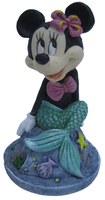 Disney Decor Minnie Mouse Zeemeermin   Aquarium   Ornament   5.08x5.08x8.26 Cm Multi Color