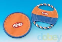 Dogtoy Frisbee+katoenring
