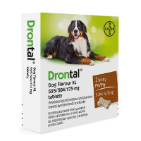 Drontal Large Dog / Xl 525/504/175 Mg Ontwormingsmiddel 10 Tabletten