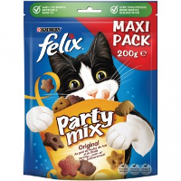 Felix Party Mix Original + Seaside Kattensnoep (2x200g) 6 X 200 G