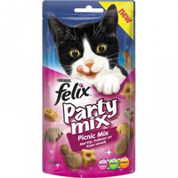 Felix Party Mix Snacks Picnic Snacks Met Kip , Kaas  & Kalkoensmaak 8 X 60 G