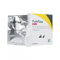 Feliflea 80 Mg Spot On Oplossing Voor Kat En Konijn (vanaf 4kg) 2 X 4 Pipetten