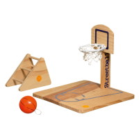 Flamingo Vogelspeelplaats Basketbal   Vogelspeelgoed   20x20x20 Cm Houtkleur