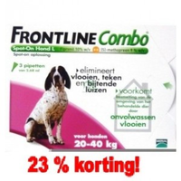 Frontline Combo Spot On Hond L /20 40 Kg 5 X 6 Pipetten