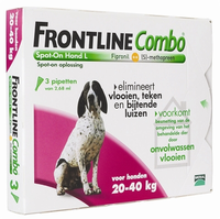Frontline Combo Spot On Hond L /20 40 Kg 3 X 6 Pipetten