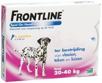 Frontline Spot On Hond L / 20 40 Kg 2 X 6 Pipetten