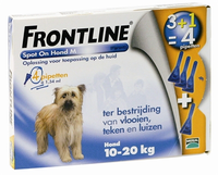 Frontline Spot On Hond M / 10 20 Kg 4 Pipetten