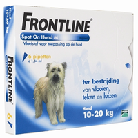 Frontline Spot On Hond M / 10 20 Kg 3 X 6 Pipetten