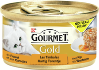 Gourmet Gold Hartig Torentje Met Tonijn Natvoer Kat (24x85 G) 1 Tray (24 X 85 G)