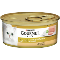 Gourmet Gold Mousse Met Kalkoen Kattenvoer (blik 85 G) 1 Tray (24 X 85 Gr)