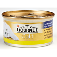 Gourmet Gold Mousse Met Kip + Rund Combipack Kattenvoer 48 X 85 G