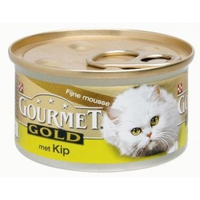 Gourmet Gold Mousse Met Kip Kattenvoer (blik 85 G) 2 Trays (48 X 85 G)
