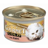 Gourmet Gold Mousse Met Zalm + Tonijn Combipack Kattenvoer 48 X 85 G