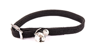 Halsband Voor Kat Elastisch Nylon Zwart 30x1 Cm
